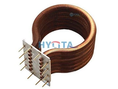Copper Finned Tube Vacuum Fùirneis Iomlaid Teas