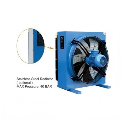Innealan fuarachaidh adhair ola hydraulic le inneal-iomlaid teas fan Ac220v Dc24v le inneal-fuarachaidh ola inneal-adhair ola radiator ola hydraulic