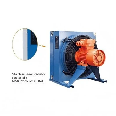 Plàta ùr 100L/MIN Radiator Fuarachadh Ola Hydraulic Air Fuarachadh Adhair-Fin Aluminium Hydraulic Oil Cooler